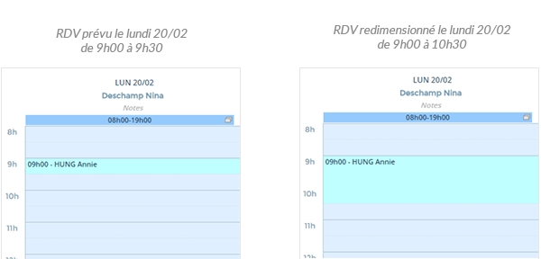 4. Renseigner un RDV